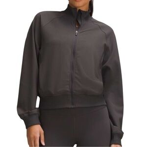 Lululemon Wonder Train Track Jacket Twill Graphite Grey Size 10